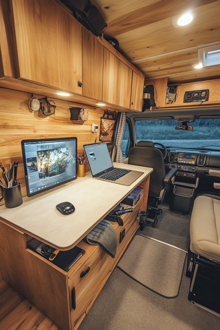 Multi-Monitor Van Office