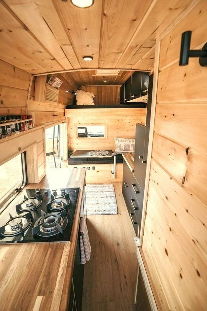 Scandinavian Style Camper Kitchen