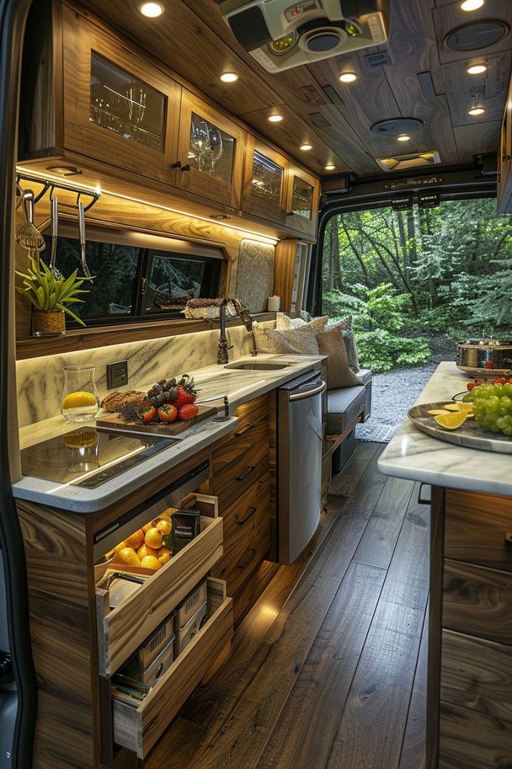 Hidden Trash + Recycling Pull-Out