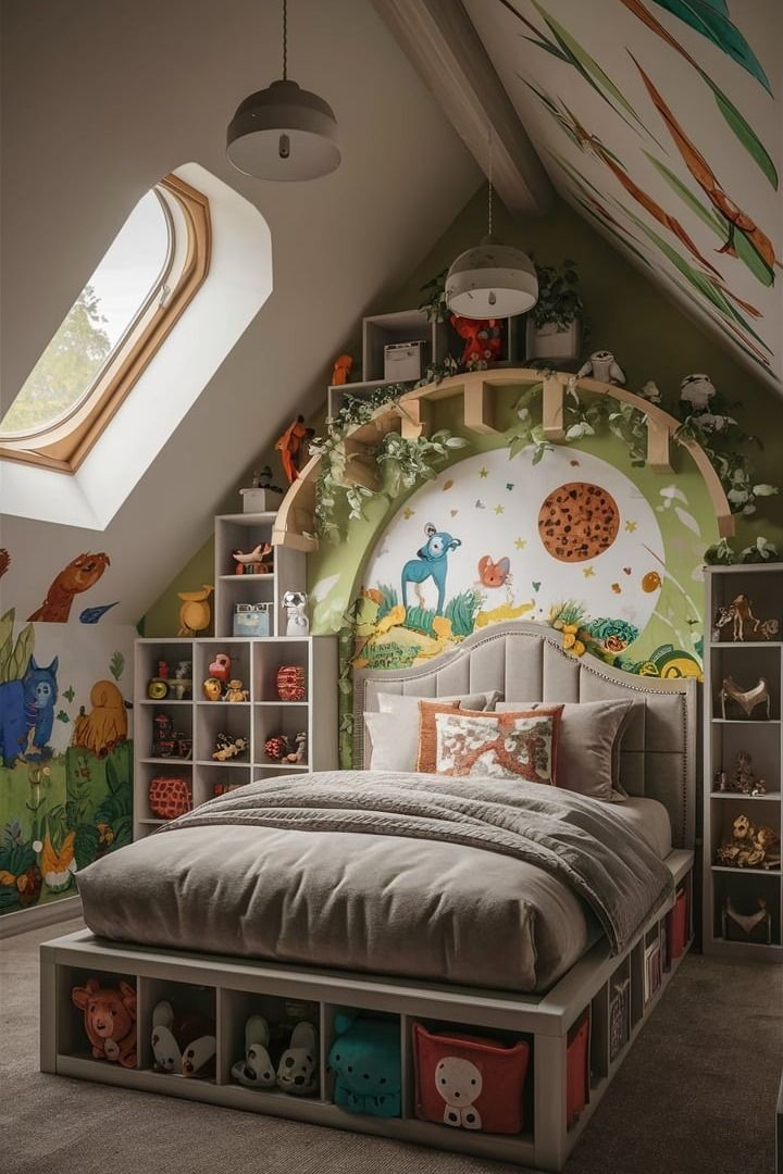 Safari themed kids room