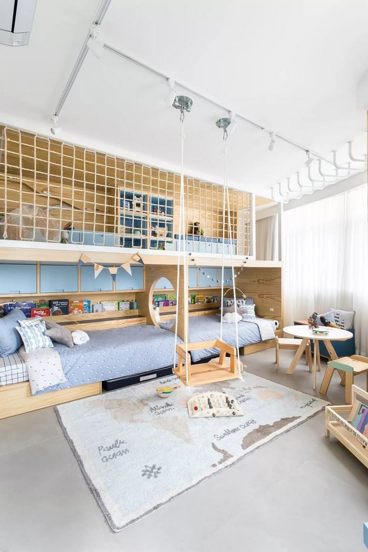 Surf-themed kids room