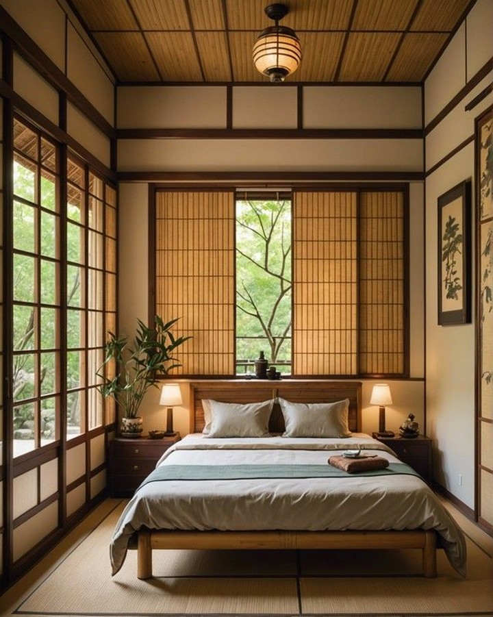 Japandi textural contrast