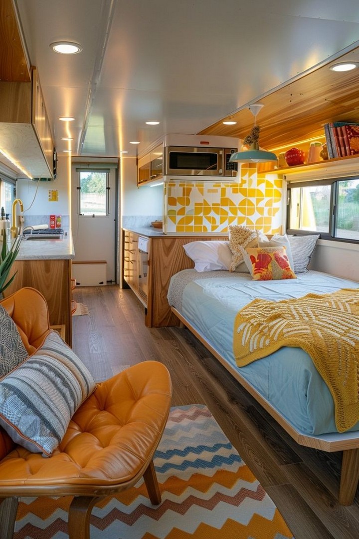 Vintage National Park posters on rustic wall