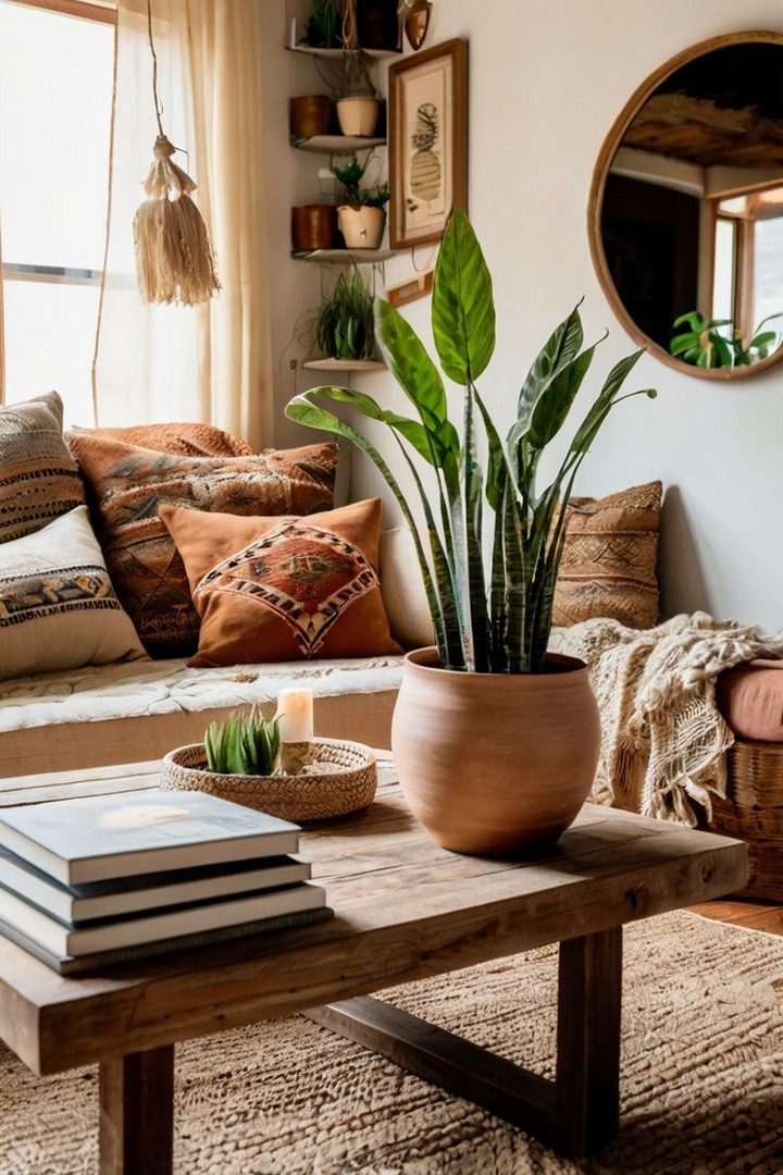 Neutral tones with jewel accents