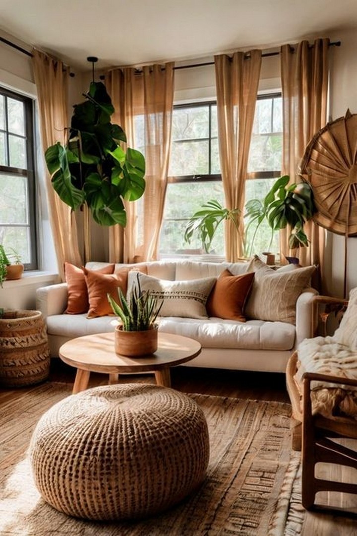 Terracotta accent wall