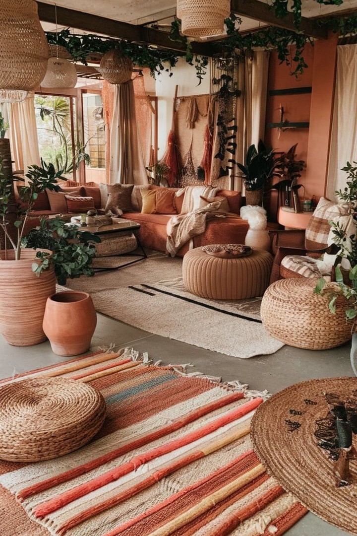 Mixed vintage and modern seating