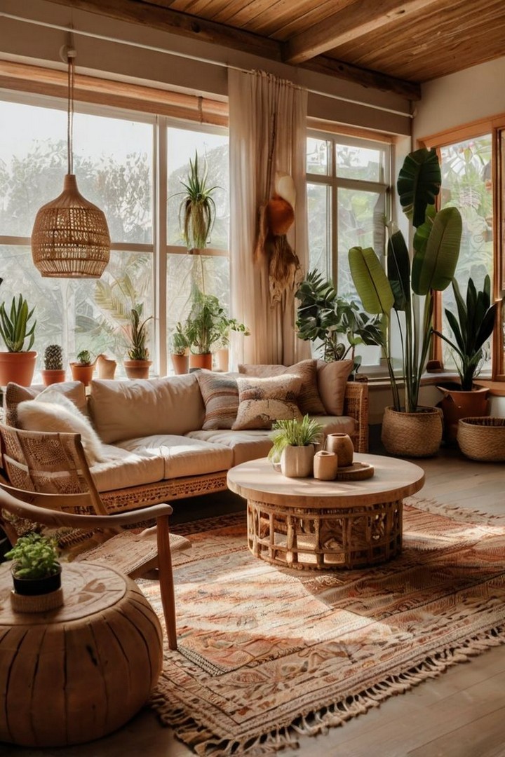 Boho pattern mixing