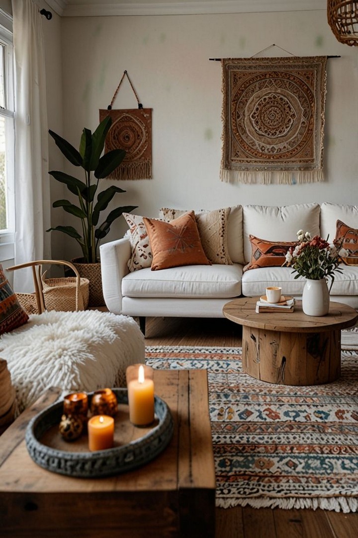 Wooden ladder decor