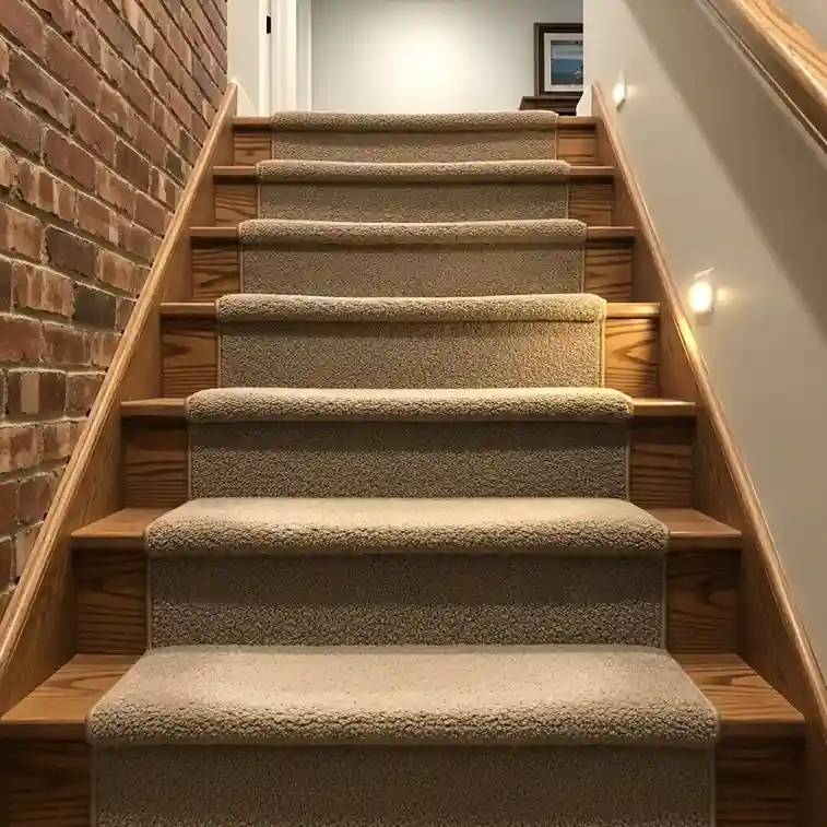 Carpeted Insets with Wood Borders