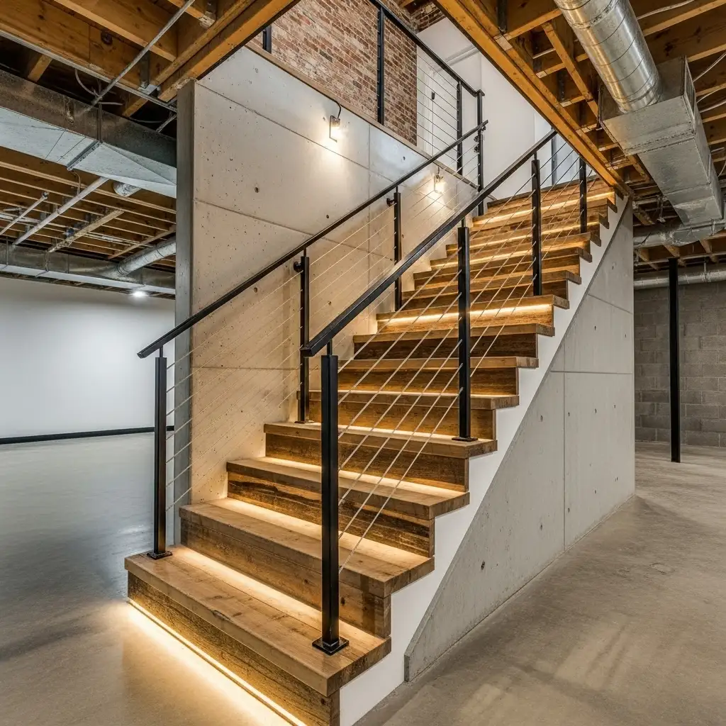 Industrial Metal and Cable Railings