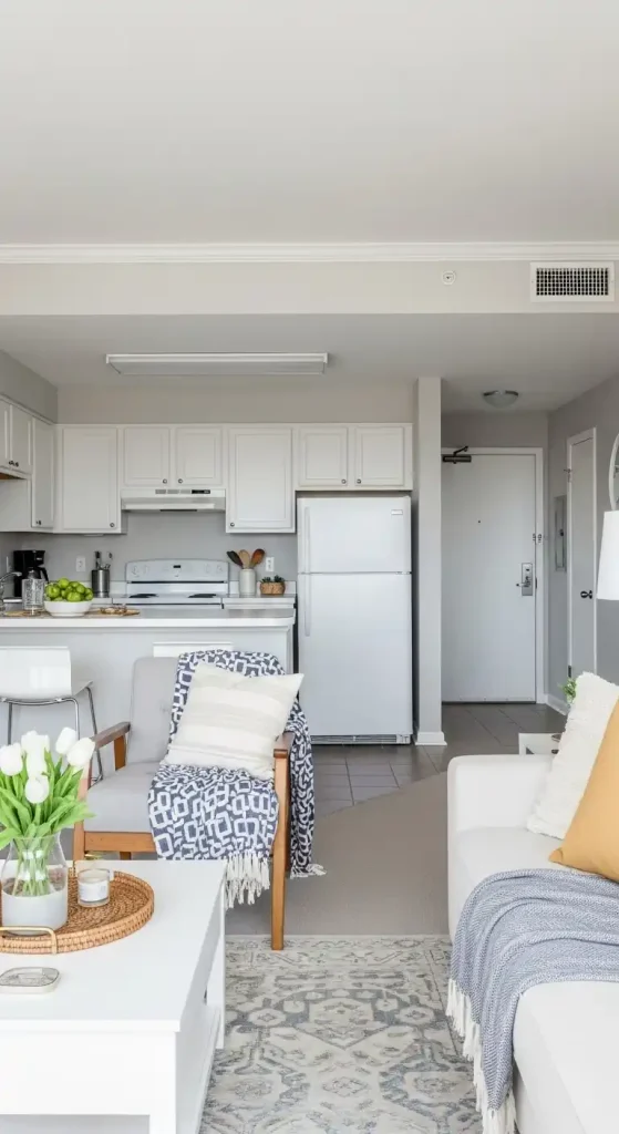 small apartment light color