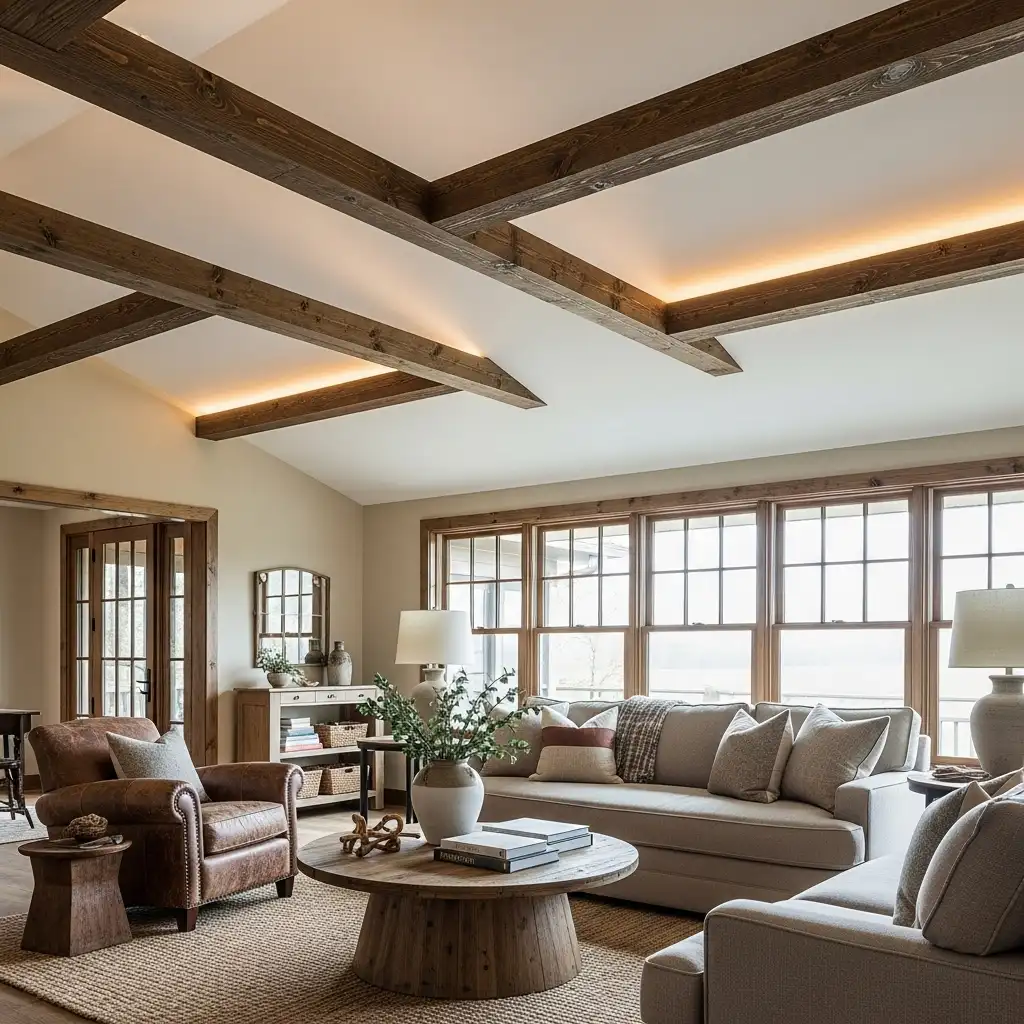 Faux Wood Beam Look