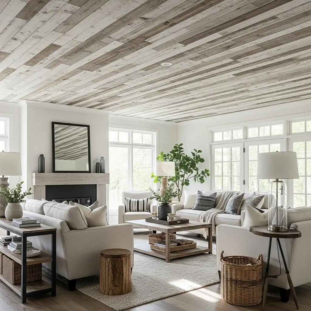Whitewashed Wood Planks