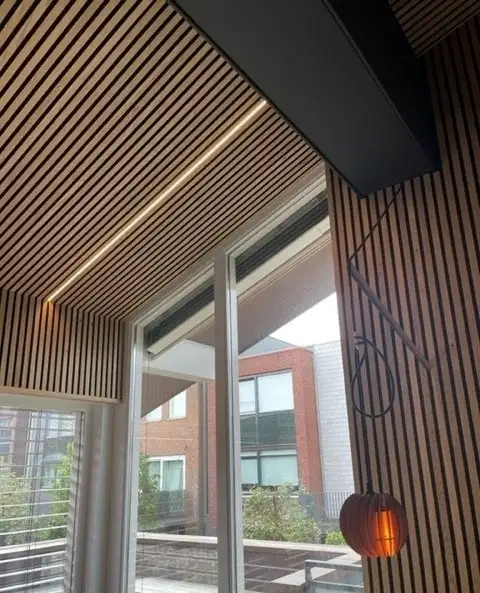 Slats on a Sloped or Cathedral Ceiling