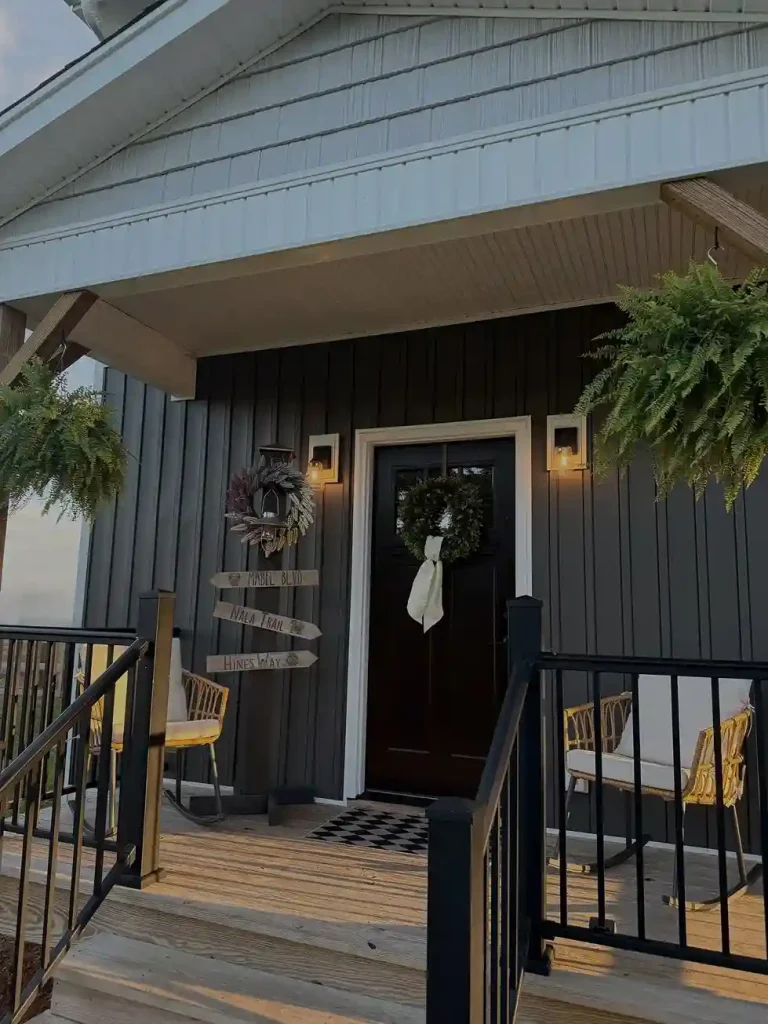 front porch Classic White Clean and Bright