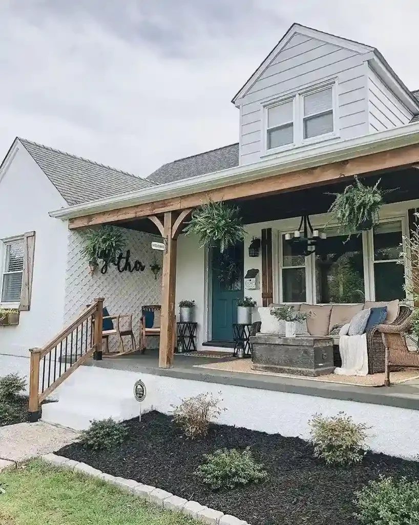 front porch Bold Painted Color