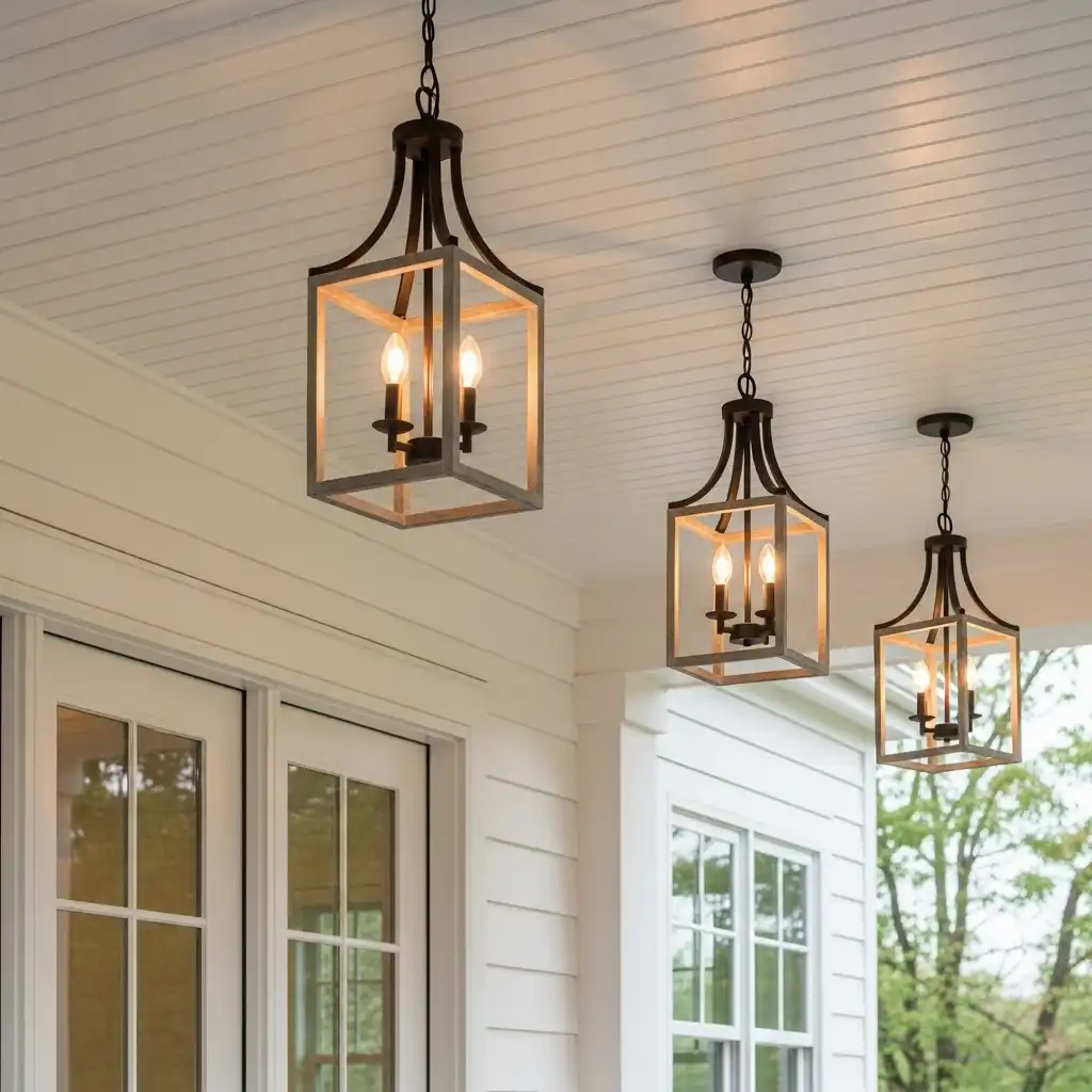 Porch Ceiling Ideas Pendant Lights and Chandeliers