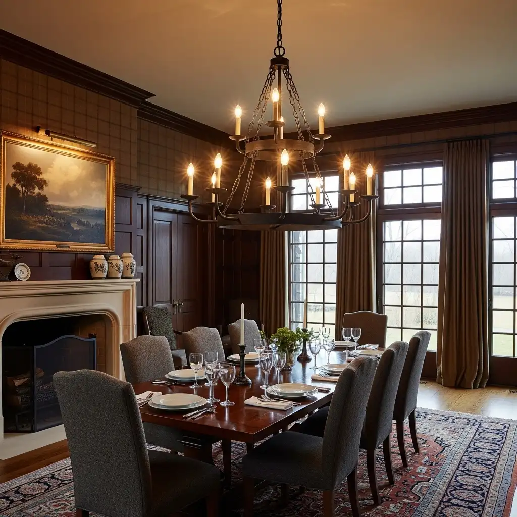 Wrought-Iron Chandelier