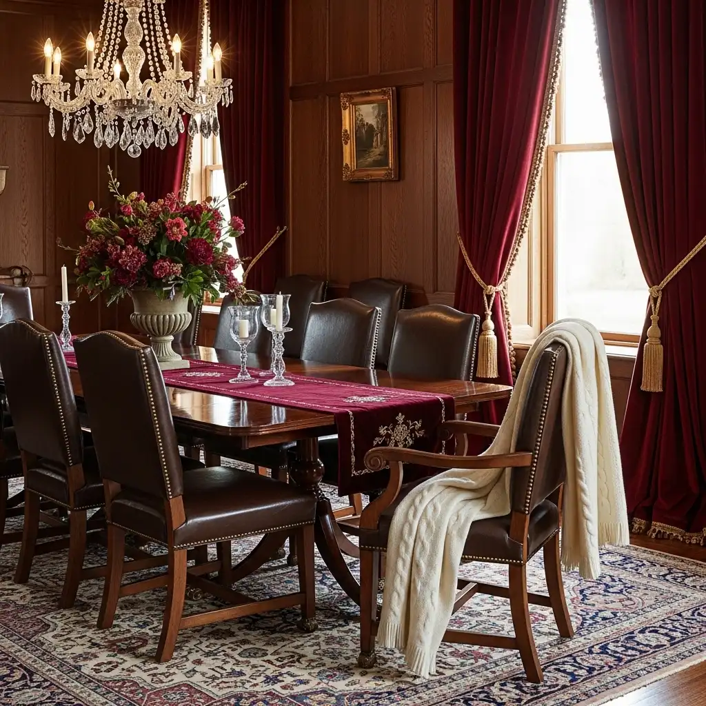 Ralph Lauren Dining Room Ideas Luxurious Textiles