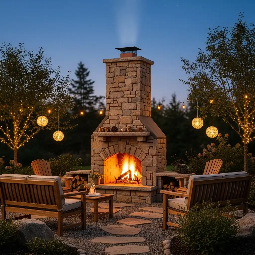 Backyard Fire Pit vertical