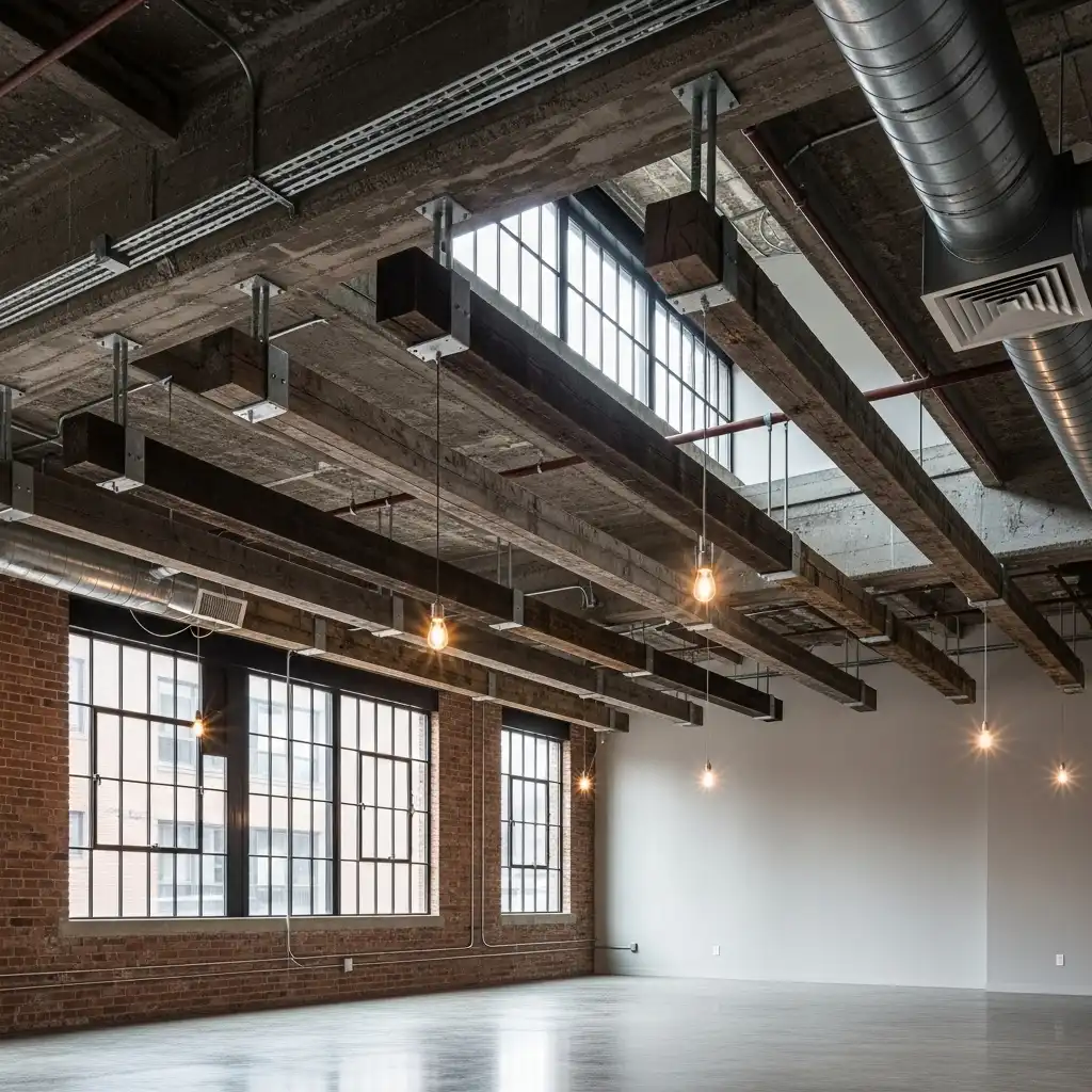 Drop Beams Instead of a Full Ceiling