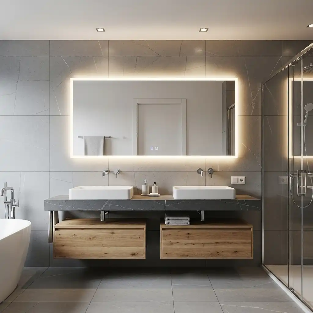 LED Backlit Bathroom Mirror