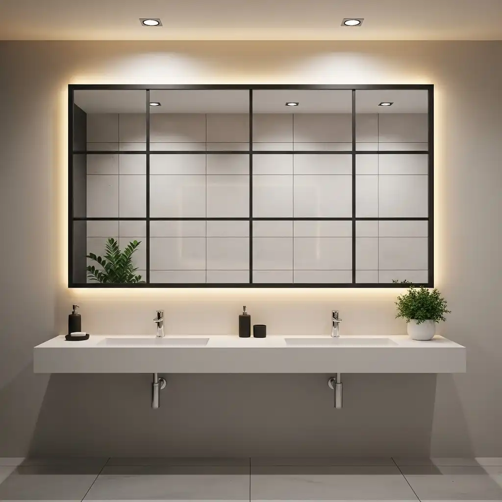 Window-Style Bathroom Mirror
