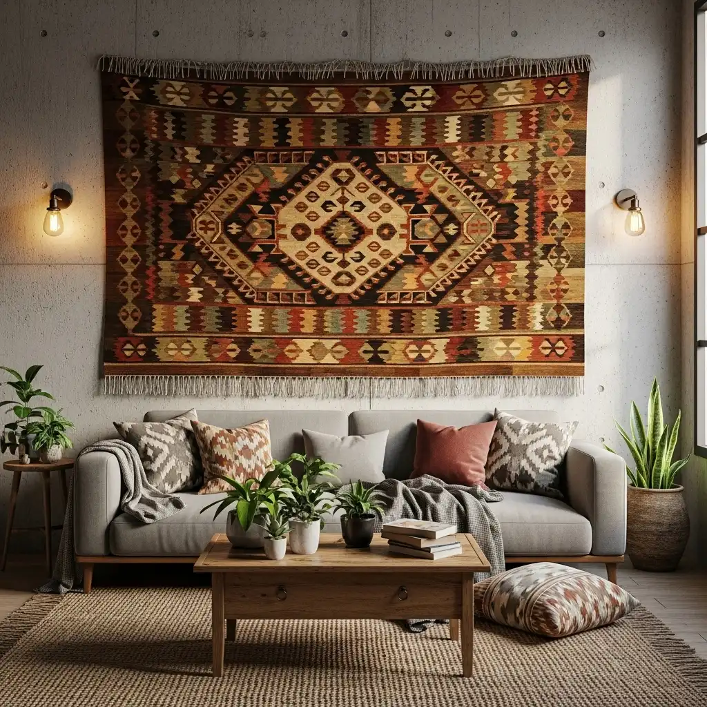 textile add warmth to a cold wall