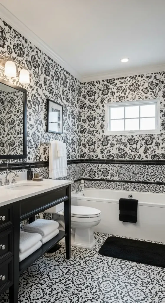 Black and White Wallpaper for Bold Expression