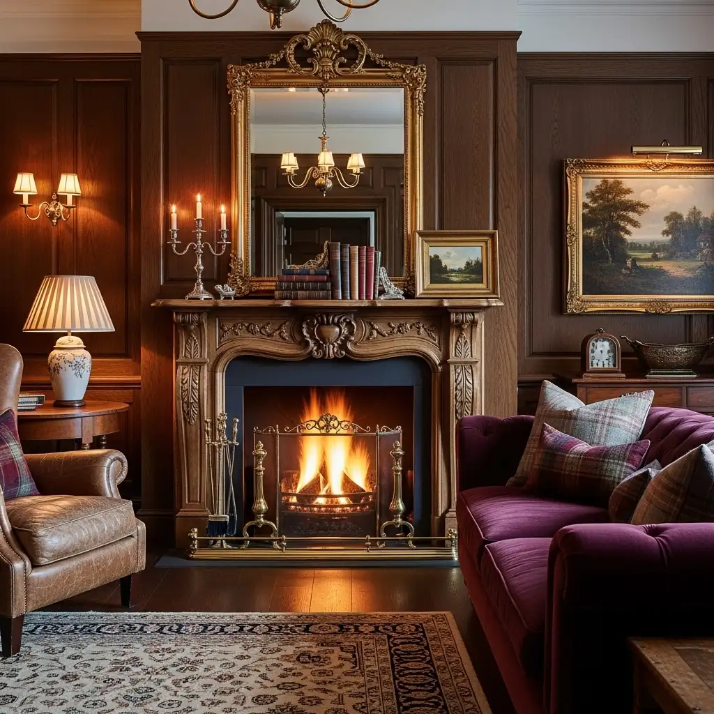 Grand fireplace