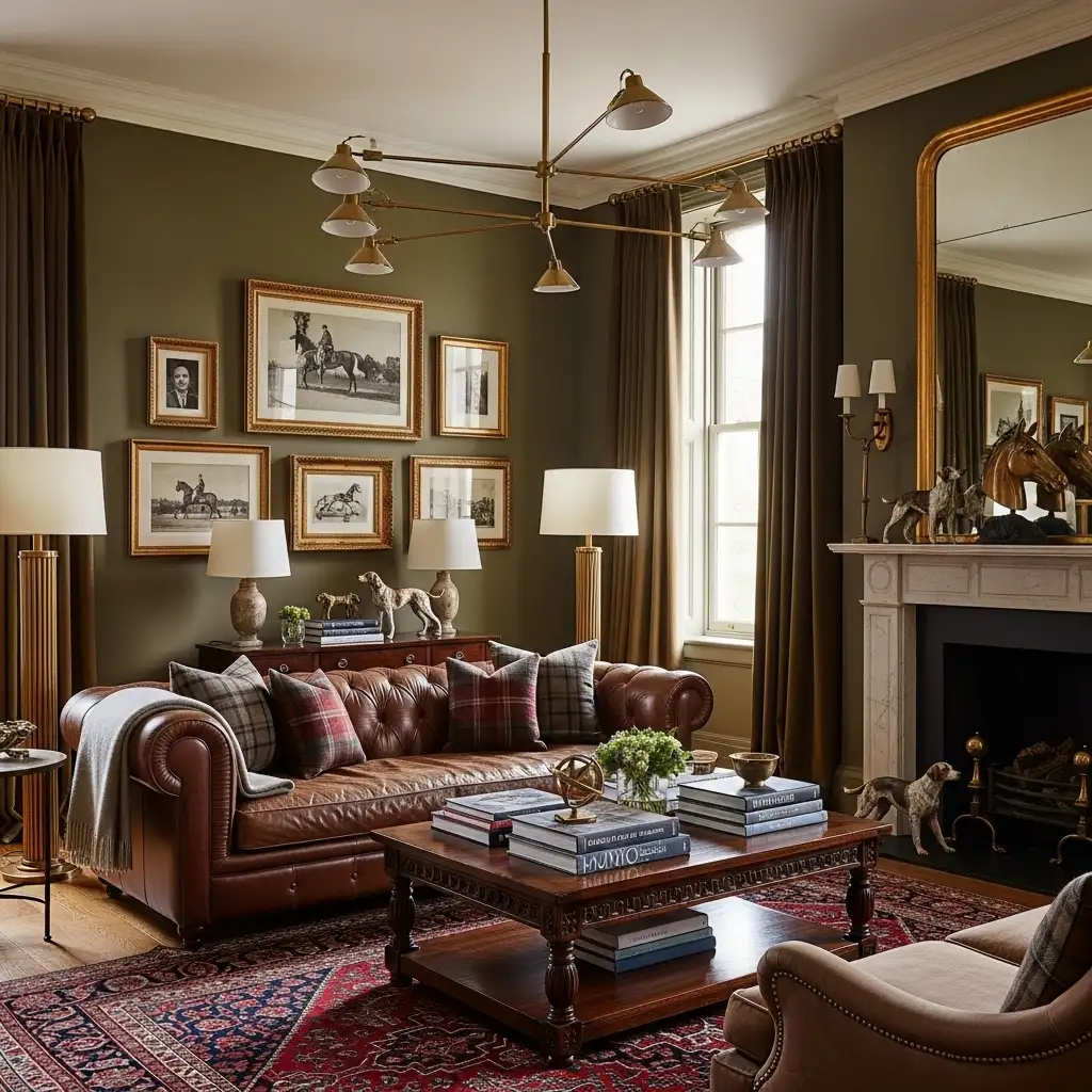 Brass and gold accents