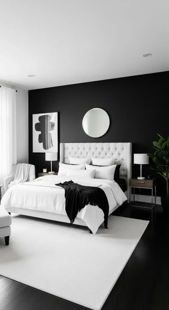 bedroom Black Accent Wall