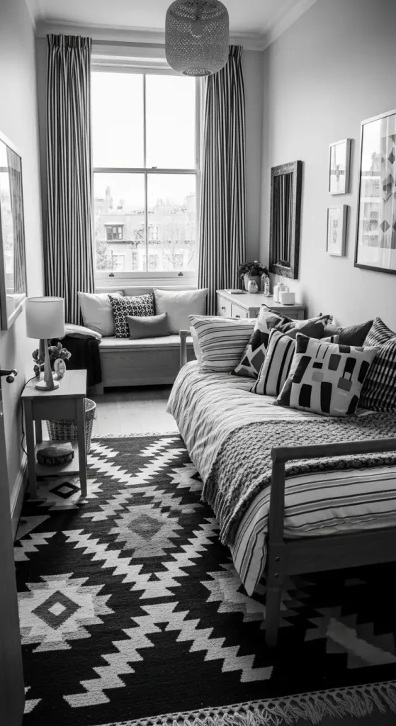 Black and White Palette in a Small Space
