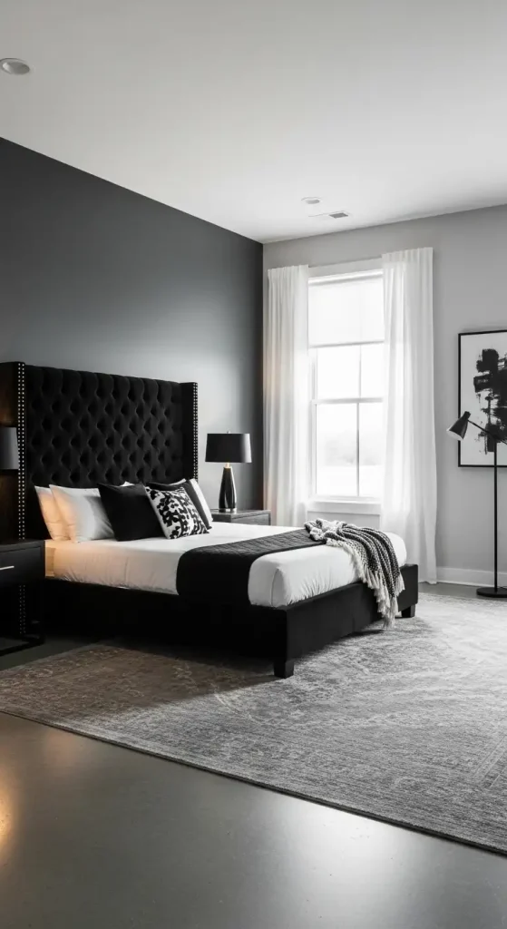 bedroom Black Headboard