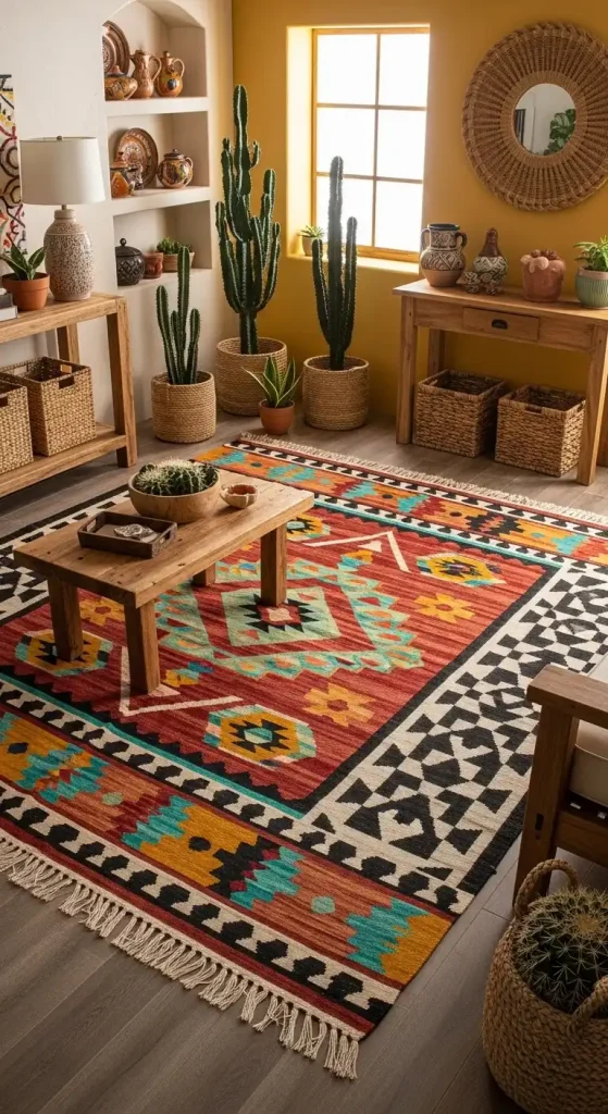 Handwoven Rug maxico home