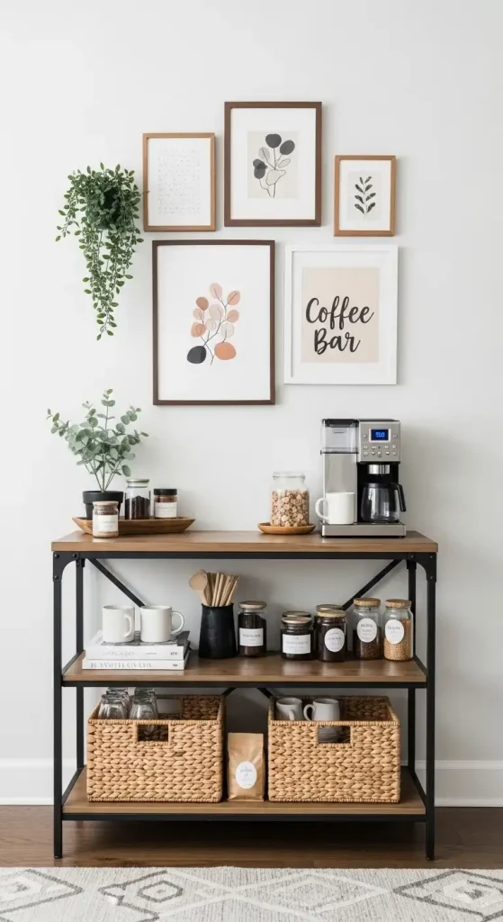 Coffee Bar with Art