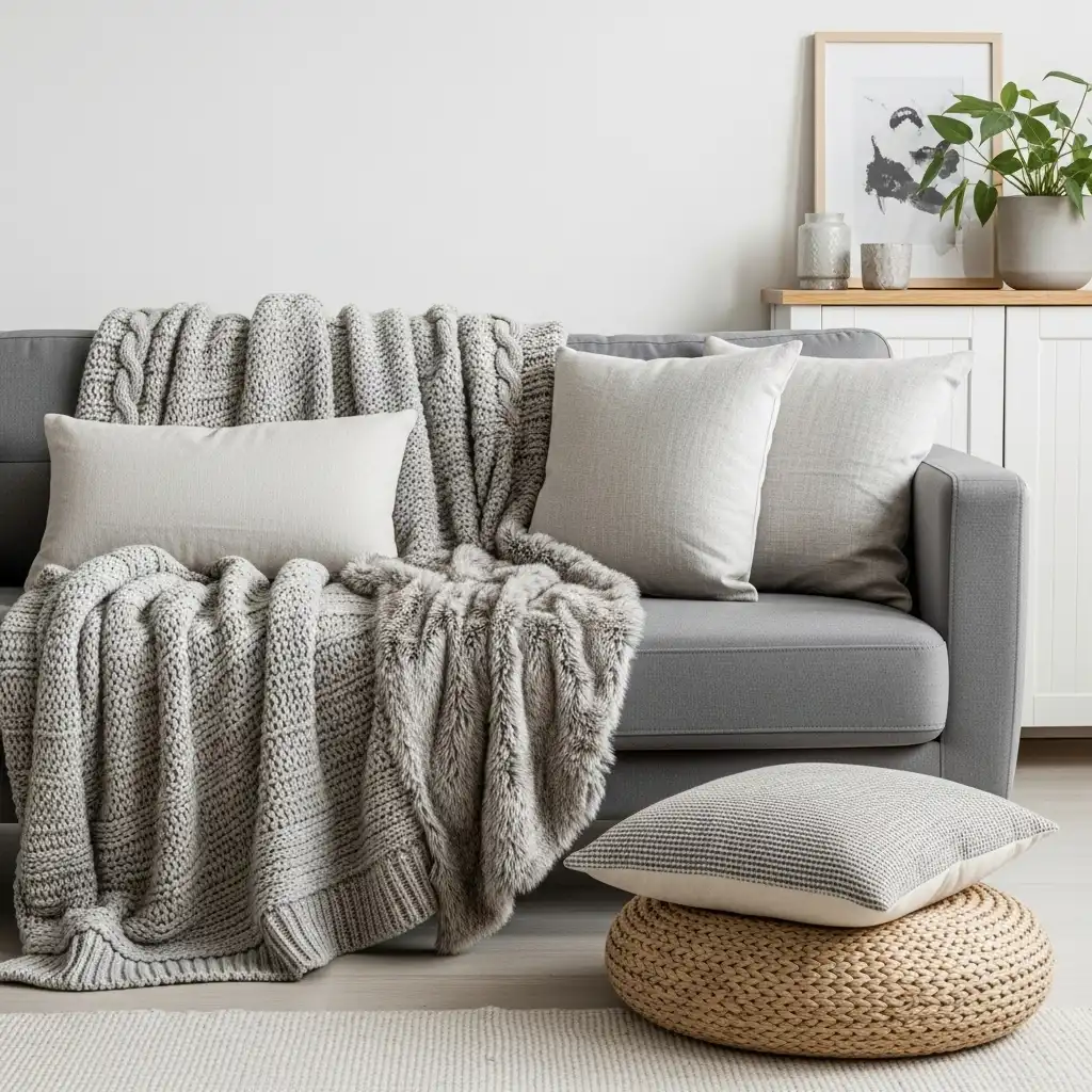 Plush Throws and Decorative Cushions