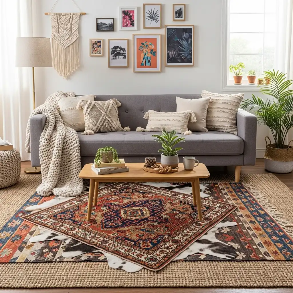 Creative Rug Layering
