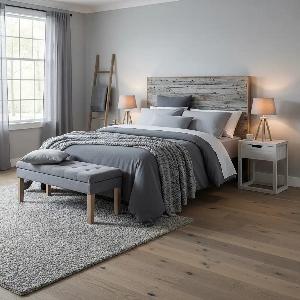 Grey and Wood Tones