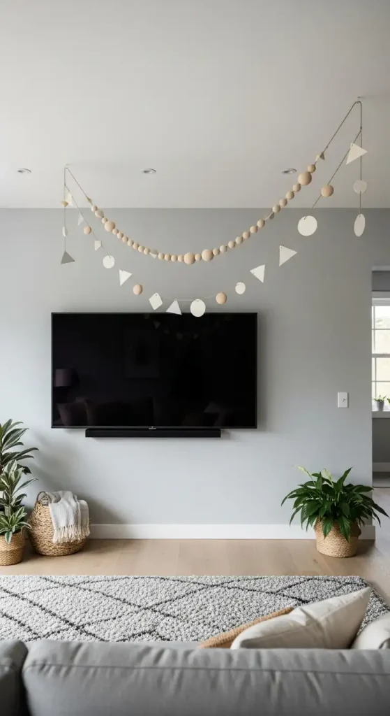 Simple Garland above TV