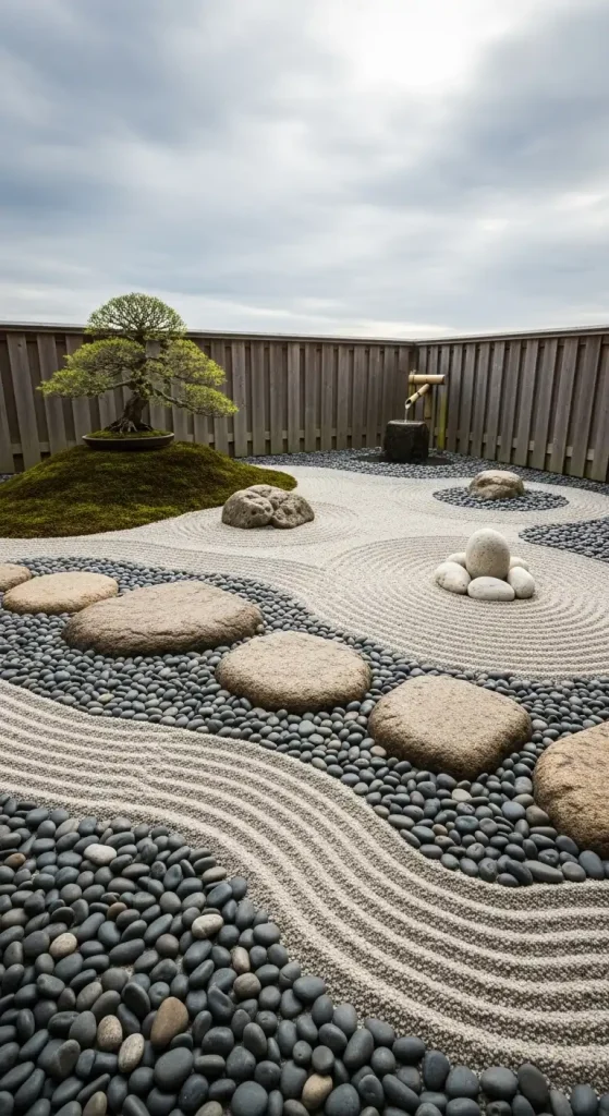 River Rocks Landscape Zen Garden Designs