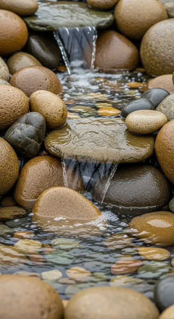 River Rocks Landscape Natural Water Feature Base