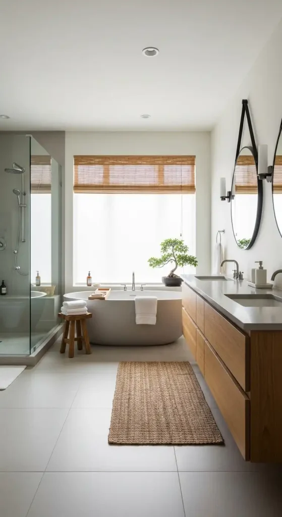 Japandi with Bamboo Shades