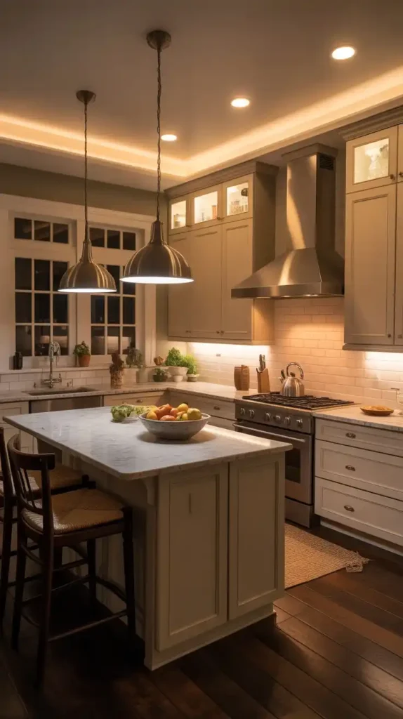 Layered Kitchen Lighting