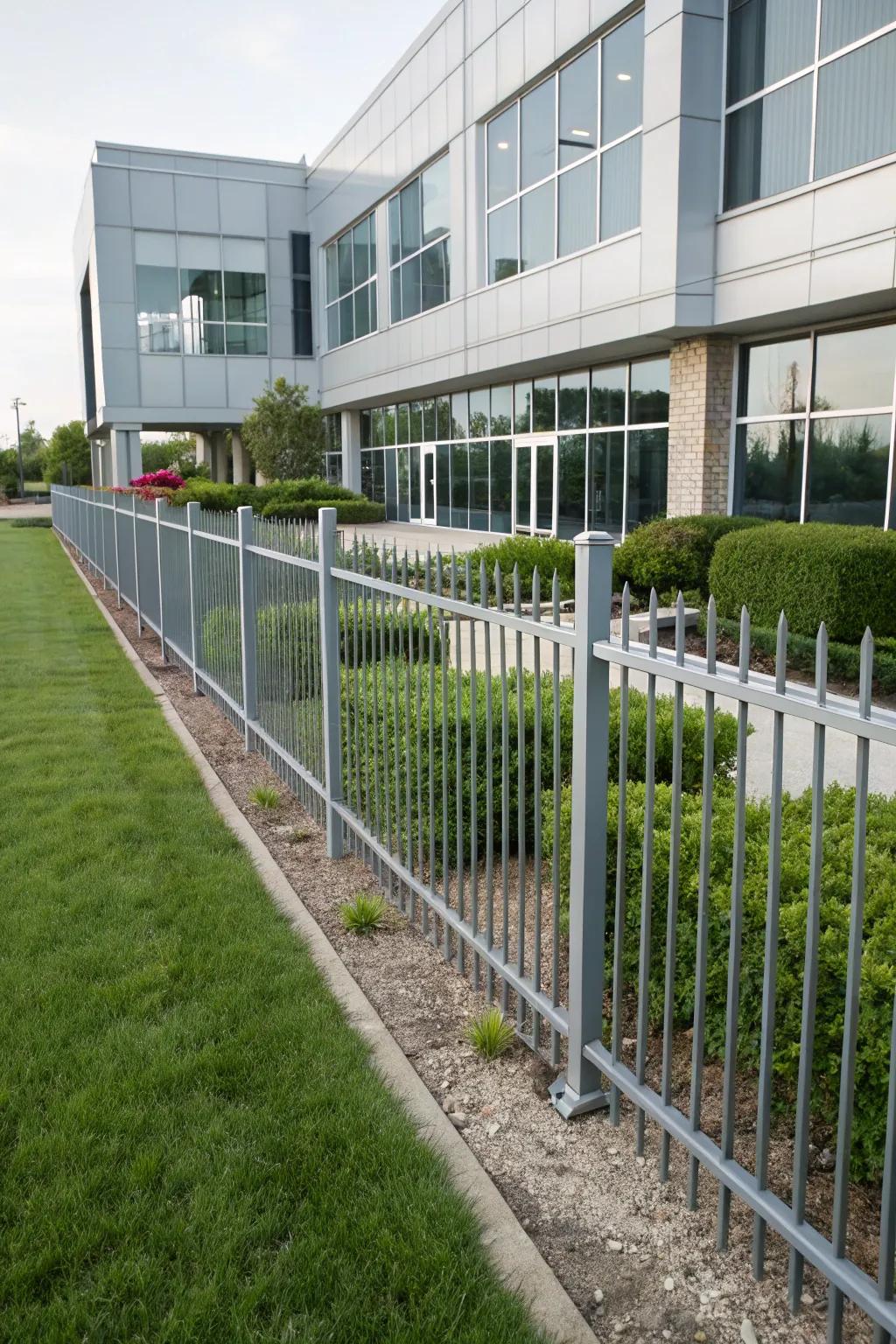 Strong aluminum fences fit both residential and commercial spaces.