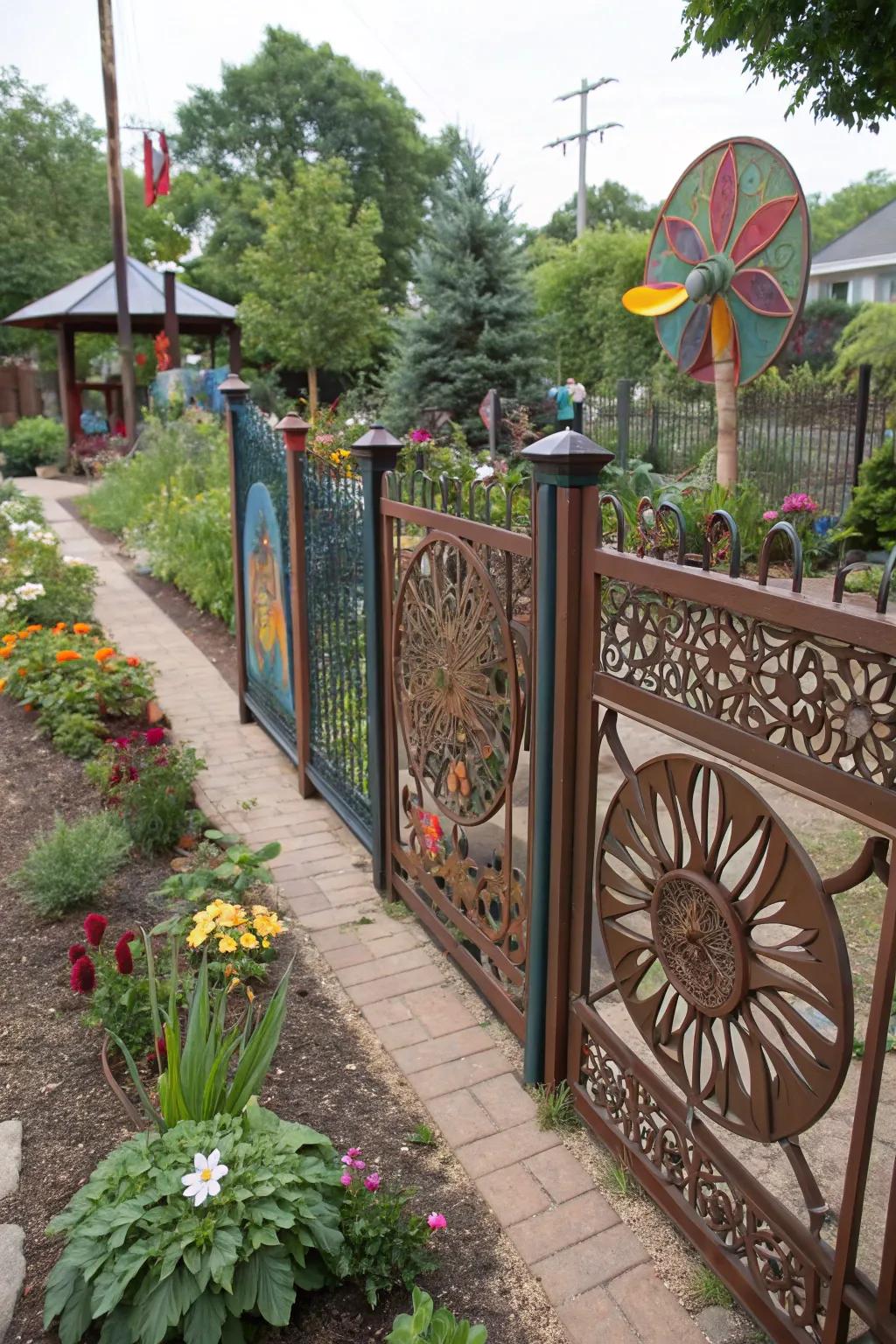 Customize your fencing with unique artistic designs.