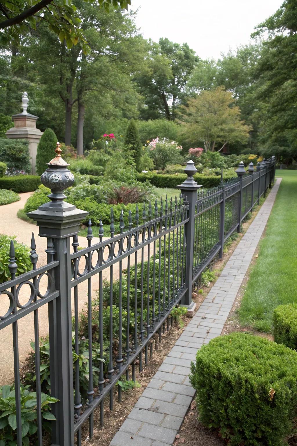 Elevate fences using stylish finials and caps.