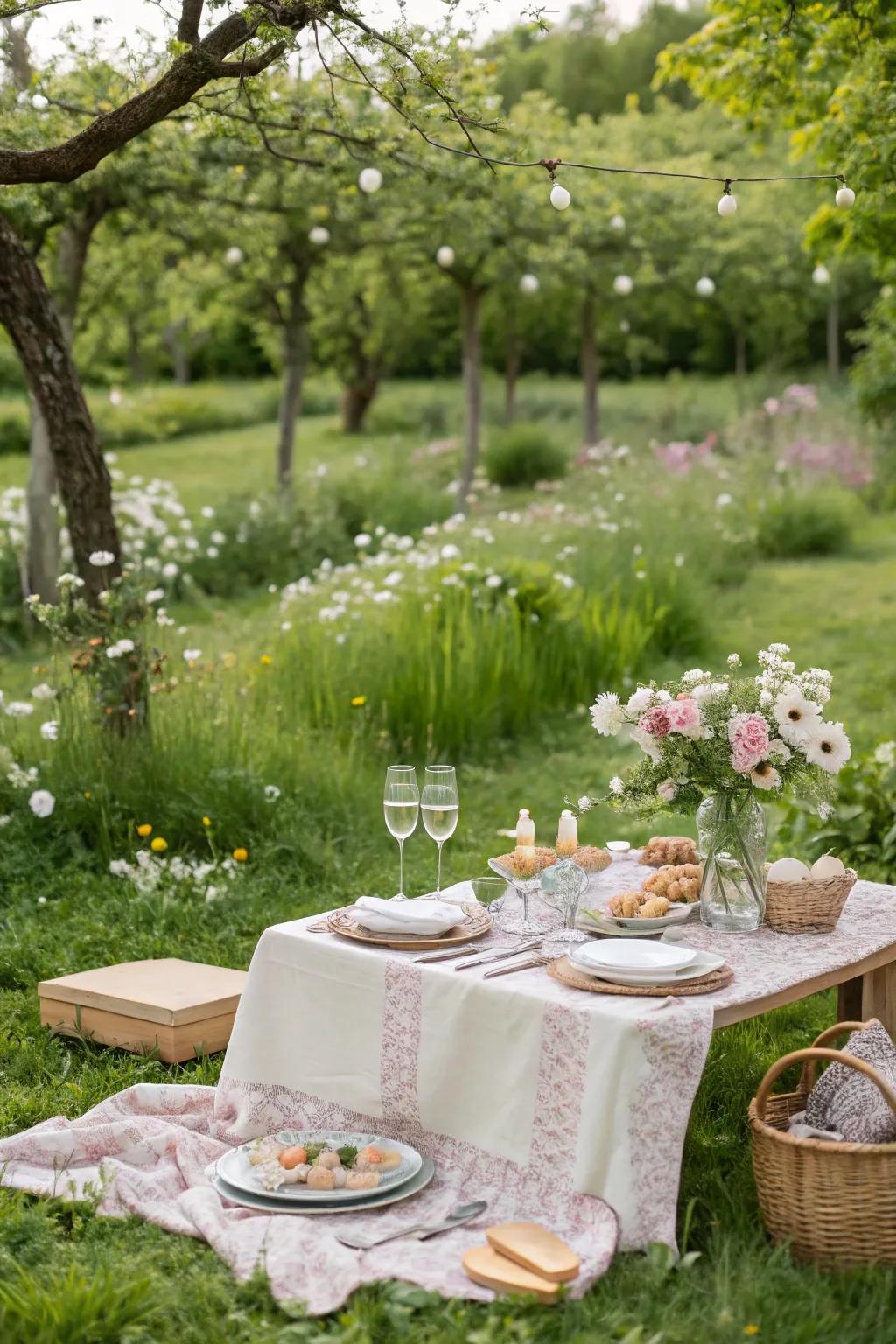 Host a refined picnic with exquisite flavors and stylish decor.