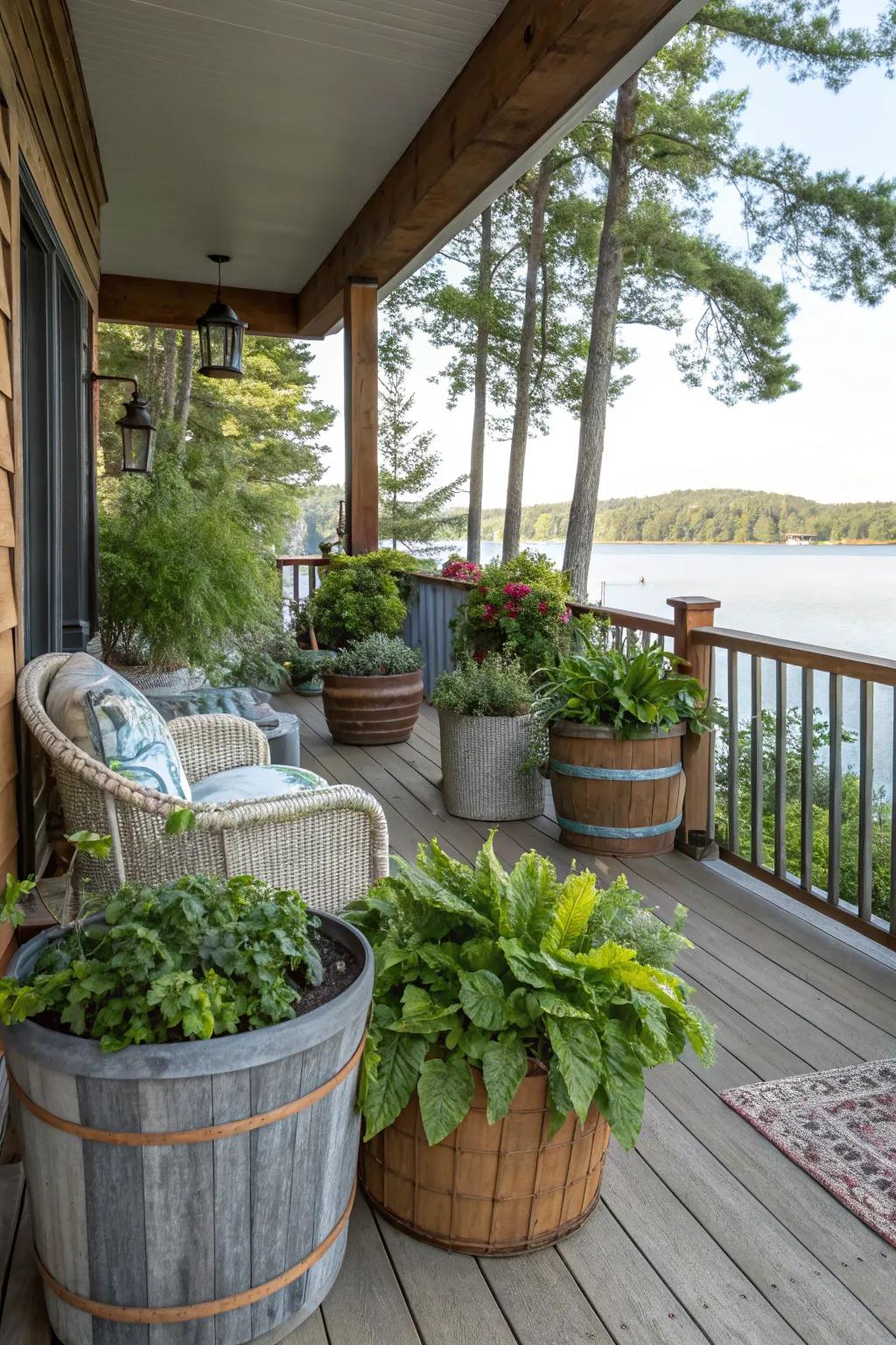 Creative planters add personality to your greenery.