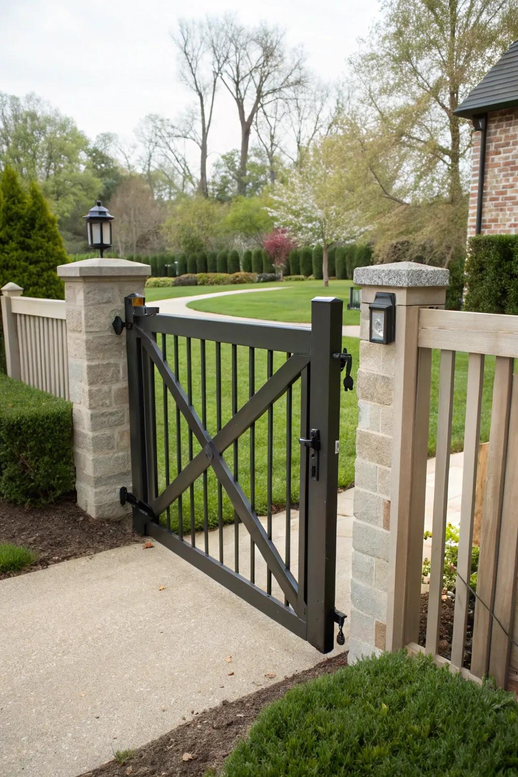 Cross-braces add strength and can enhance design.